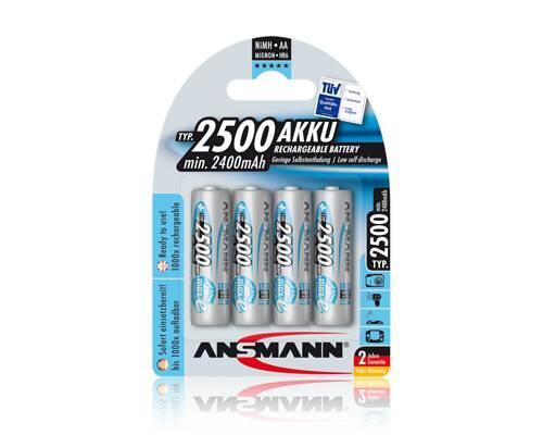 ANSMANN - nabíjecí baterie NiMH 2500 R6 (AA), 4 ks