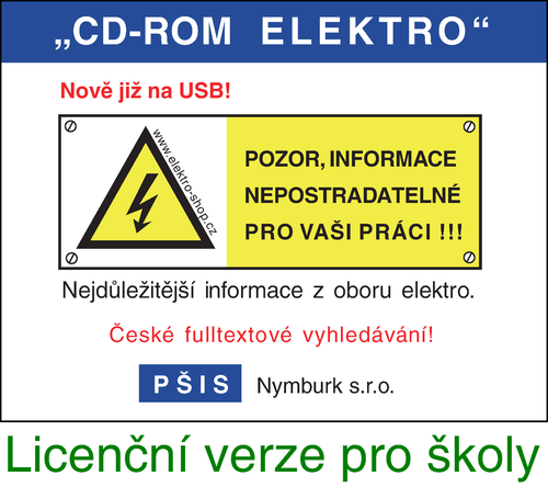 "CD-ROM ELEKTRO" verze 52 na USB - školy - 1
