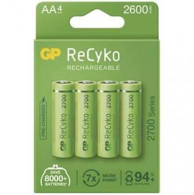 Nabíjecí baterie GP ReCyko 2700 AA (HR6), 4 ks