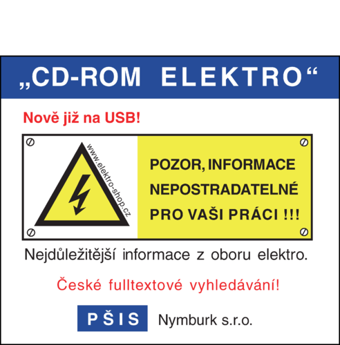 "CD-ROM ELEKTRO" verze 52 na USB - 1