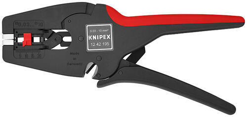 Knipex 12 42 195 - MultiStrip 10 automatické odizolovací kleště (0,03-10) - 1