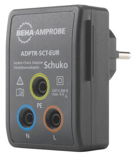 BEHA AMPROBE ADPTR-SCT-EUR - Adaptér pro připojení bezpečnostních banánků v zásuvce - 1