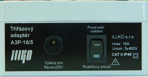 IP8011 - třífázový adaptér - 16A/5 pro přístroje REVEX - 2