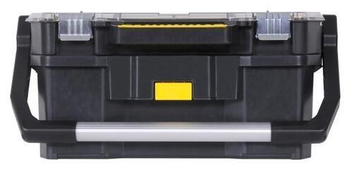 STANLEY STST1-70317 - 19" box s vrchním organizerem s kovovými přezkami - 2