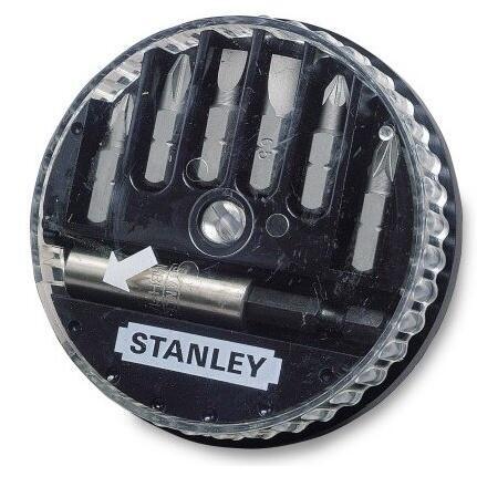 STANLEY 1-68-737 - 7 dílná sada 1/4" bitů s magnetickým držákem - 2