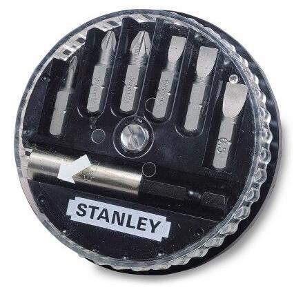 STANLEY 1-68-738 - 7 dílná sada 1/4" bitů s magnetickým držákem - 2